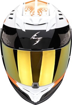 Helmet Scorpion EXO 520 EVO AIR TITAN White/Orange S Helmet - 2