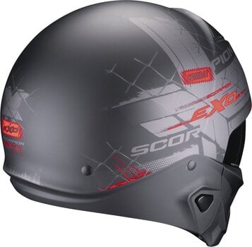Helm Scorpion EXO-COMBAT II XENON Matt Black/Red XS Helm - 3