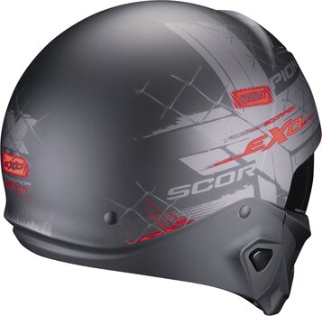 Helm Scorpion EXO-COMBAT II XENON Matt Black/Red XL Helm - 3
