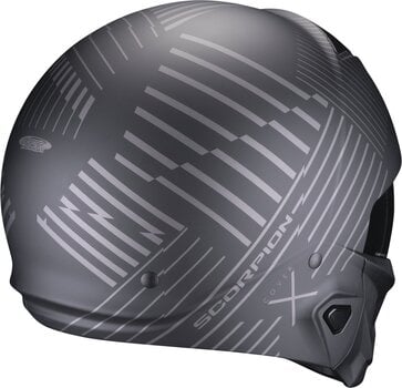 Helmet Scorpion EXO-COMBAT II MILES Matt Black/Silver 2XL Helmet - 3