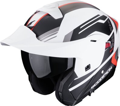 Helmet Scorpion EXO 930 EVO SIKON Matt White/Black/Red XS Helmet - 2