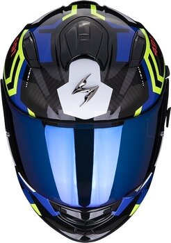 Helm Scorpion EXO 491 SPIN Black/Blue/Neon Yellow XS Helm - 2