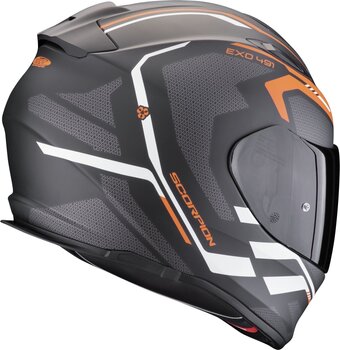 Kypärä Scorpion EXO 491 KRIPTA Matt Black/Orange/White XS Kypärä - 3