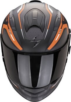 Helmet Scorpion EXO 491 KRIPTA Matt Black/Orange/White M Helmet - 2