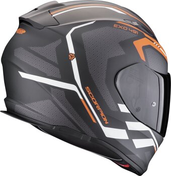 Helmet Scorpion EXO 491 KRIPTA Matt Black/Orange/White 2XL Helmet - 3