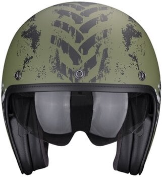 Helmet Scorpion BELFAST EVO NEVADA Matt Green/Silver S Helmet - 2