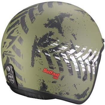 Helmet Scorpion BELFAST EVO NEVADA Matt Green/Silver L Helmet - 3