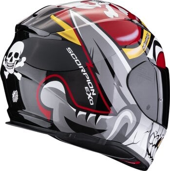 Casco Scorpion EXO 491 PIRATE Rojo XS Casco - 3