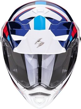 Helm Scorpion ADX-2 CAMINO Pearl White/Blue/Red M Helm - 2