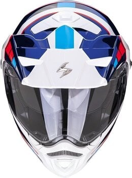 Helmet Scorpion ADX-2 CAMINO Pearl White/Blue/Red 2XL Helmet - 2