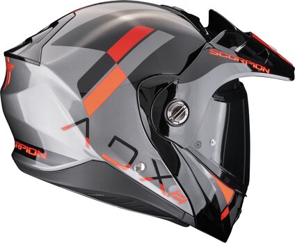 Helmet Scorpion ADX-2 GALANE Silver/Black/Red XS Helmet - 3