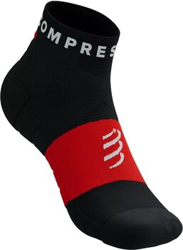 Hardloopsokken Compressport Ultra Trail Low Socks Black/White/Core Red T2 Hardloopsokken - 2