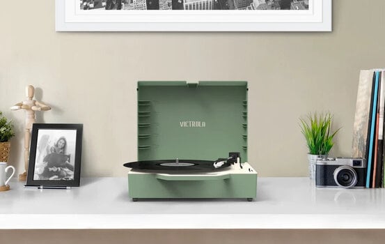 Hordozható lemezjátszó Victrola VSC-725SB Re-Spin Green - 10