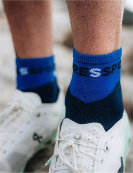 Löparstrumpor Compressport Ultra Trail Low Socks Dazzling Blue/Dress Blues/White T2 Löparstrumpor - 3