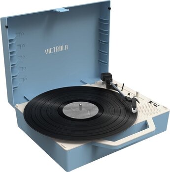 Gira-discos portátil Victrola VSC-725SB Re-Spin Blue - 6