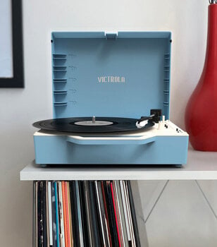 Kannettava levysoitin Victrola VSC-725SB Re-Spin Blue - 11
