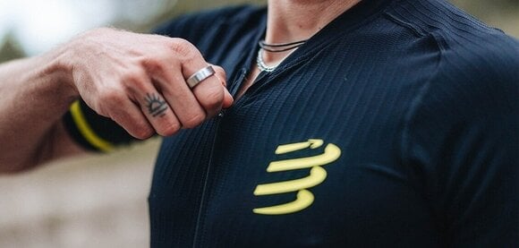 Majica za trčanje s kratkim rukavom Compressport Trail Postural SS Top M Black/Safety Yellow L Majica za trčanje s kratkim rukavom - 5