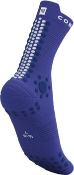 Hardloopsokken Compressport Pro Racing Socks V4.0 Trail Dazzling Blue/Dress Blues/White T1 Hardloopsokken - 2