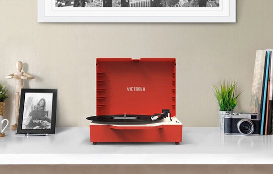 Tragbare Plattenspieler Victrola VSC-725SB Re-Spin Red - 10