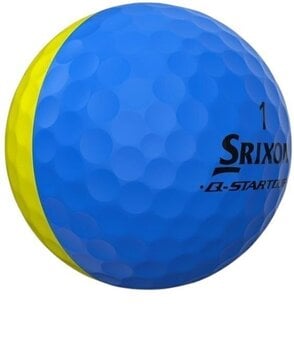 Piłka golfowa Srixon Q-Star Tour Divide 2 Golf Balls Yellow Blue - 4