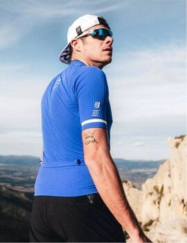 Laufshirt mit Kurzarm
 Compressport Trail Postural SS Top M Dazzling Blue/White S Laufshirt mit Kurzarm - 3