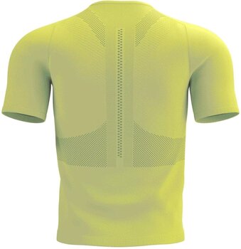 Тениска с къс ръкав за бягане Compressport Trail Half-Zip Fitted SS Top Green Sheen/Safety Yellow L Тениска с къс ръкав за бягане - 2