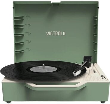 Hordozható lemezjátszó Victrola VSC-725SB Re-Spin Green - 13