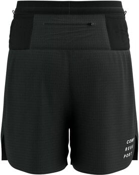Pantalones cortos para correr Compressport Trail Racing Overshort M Black XL Pantalones cortos para correr - 2