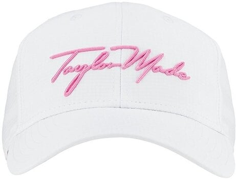 Kape TaylorMade Womens Script Hat White/Pink - 3