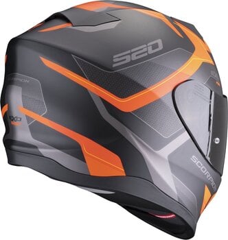 Helmet Scorpion EXO 520 EVO AIR ELAN Matt White/Silver/Red S Helmet - 3