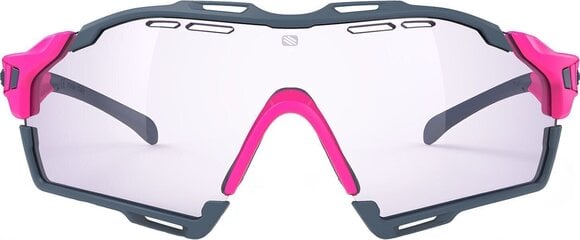 Cycling Glasses Rudy Project Cutline Pink Fluo Matte/ImpactX Photochromic 2 Laser Purple Cycling Glasses - 2