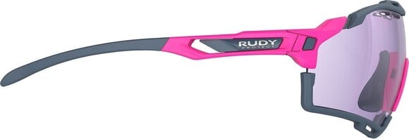 Óculos de ciclismo Rudy Project Cutline Pink Fluo Matte/ImpactX Photochromic 2 Laser Purple Óculos de ciclismo - 4