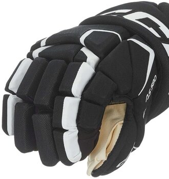 Hokejové rukavice CCM Tacks AS 580 SR 14 Black/White Hokejové rukavice - 4