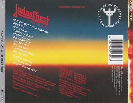 CD Μουσικής Judas Priest - Point Of Entry (Remastered) (CD) - 2