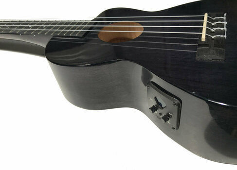 Tenori-ukulele Mahalo Electric-Acoustic Hano Tenor Ukulele Cutaway Trans Black - 3