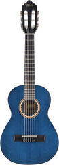 Guitarra clásica Valencia VC201 1/4 Transparent Blue Guitarra clásica - 2