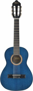 Kwart klassieke gitaar voor kinderen Valencia VC201 1/4 Transparent Blue - 3