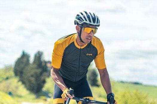 Cycling Short and pants Northwave Force Evo Bibshort Black/Ochre L Cycling Short and pants - 6