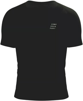 Hardloopshirt met korte mouwen Compressport Performance SS Tshirt M Black/White L Hardloopshirt met korte mouwen - 2