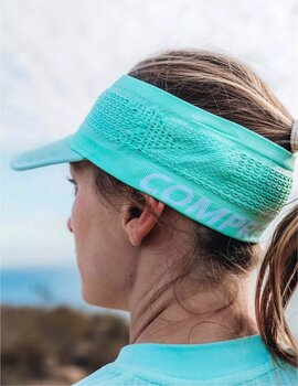 Traka za glavu za trčanje
 Compressport Spiderweb Headband On/Off Eggshell Blue/White UNI Traka za glavu za trčanje - 3