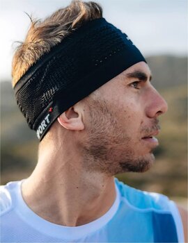 Traka za glavu za trčanje
 Compressport Headband On/Off Black/White UNI Traka za glavu za trčanje - 4