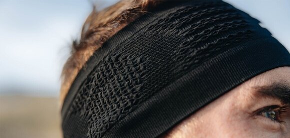 Traka za glavu za trčanje
 Compressport Headband On/Off Black/White UNI Traka za glavu za trčanje - 5