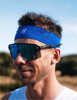 Лента за глава за бягане
 Compressport Thin Headband On/Off Dazzling Blue/White UNI Лента за глава за бягане - 4