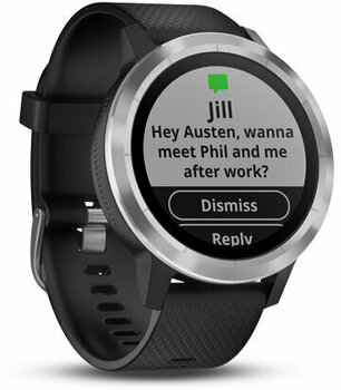 Smartwatch Garmin vívoactive 3 Black Silicone/Stainless Steel - 3