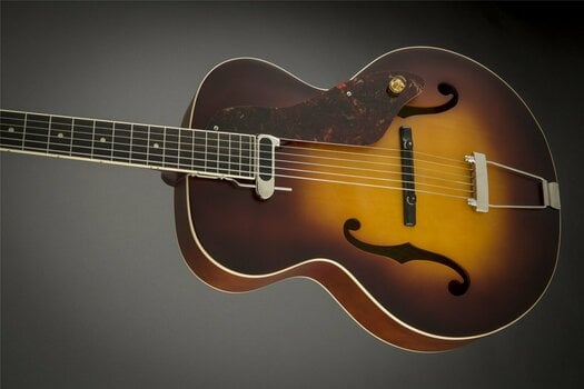 Gitara semi-akustyczna Gretsch G9555 New Yorker Archtop Katalox FB Vintage Sunburst - 4