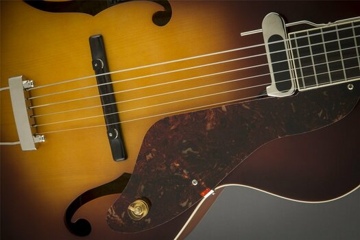 Semi-akoestische gitaar Gretsch G9555 New Yorker Archtop Katalox FB Vintage Sunburst - 6