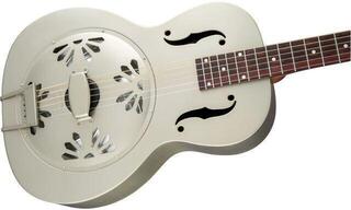 Resonator Guitar Gretsch G9201 Honey Dipper Metal Katalox FB Shed Roof Resonator Guitar - 3
