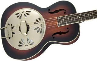 Resonator Guitar Gretsch G9241 Alligator Biscuit Katalox FB 2-Tone Sunburst Resonator Guitar - 1