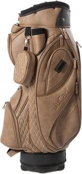 Borsa da golf Cart Bag Jucad Style Dark Brown/Leather Optic Borsa da golf Cart Bag - 4