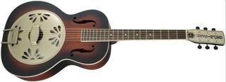 Resonator Guitar Gretsch G9241 Alligator Biscuit Katalox FB 2-Tone Sunburst Resonator Guitar - 5